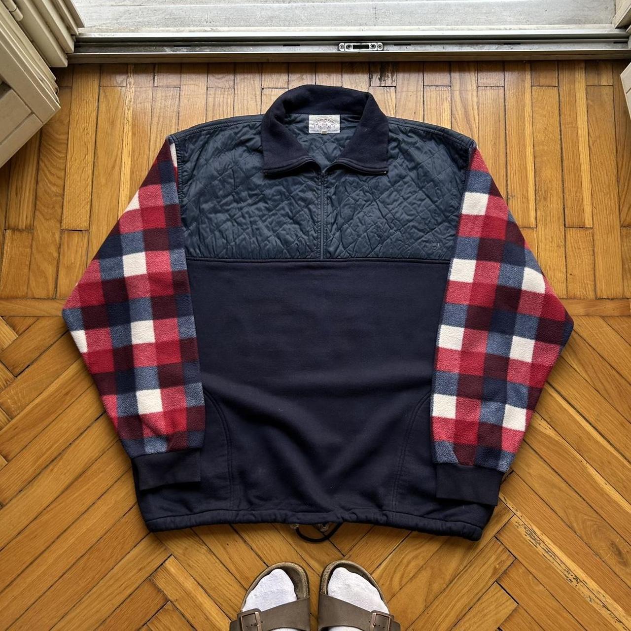 1990s Armani Jeans Q Zip Sweatshirt XL