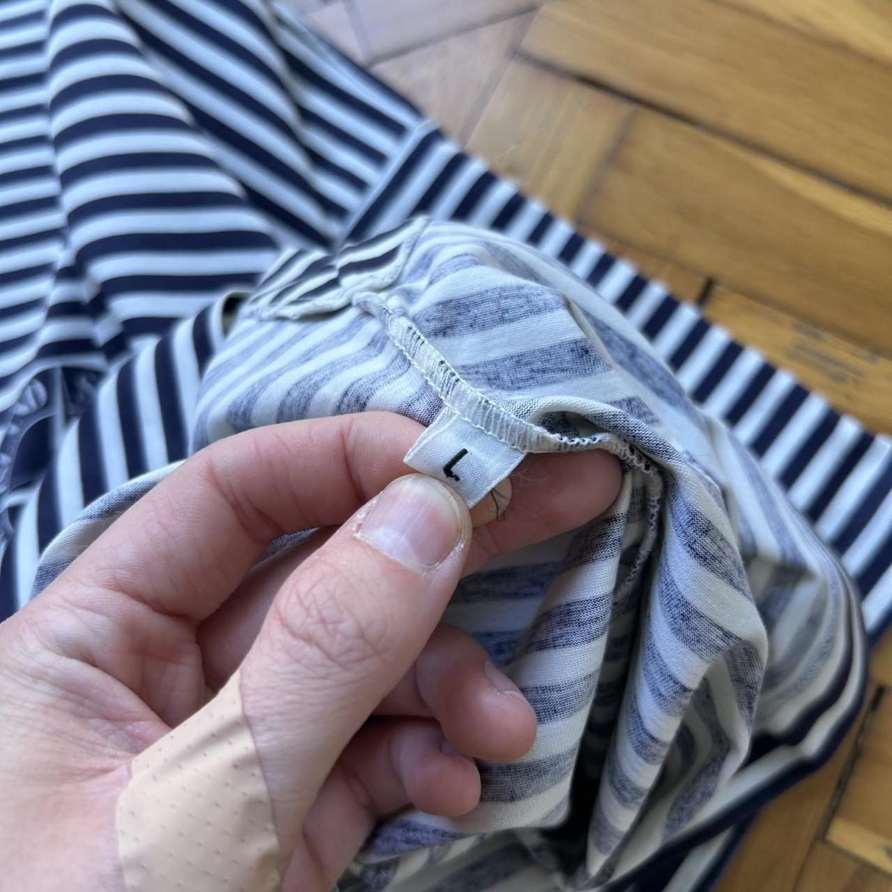 1980s Stone Island Striped T Shirt L