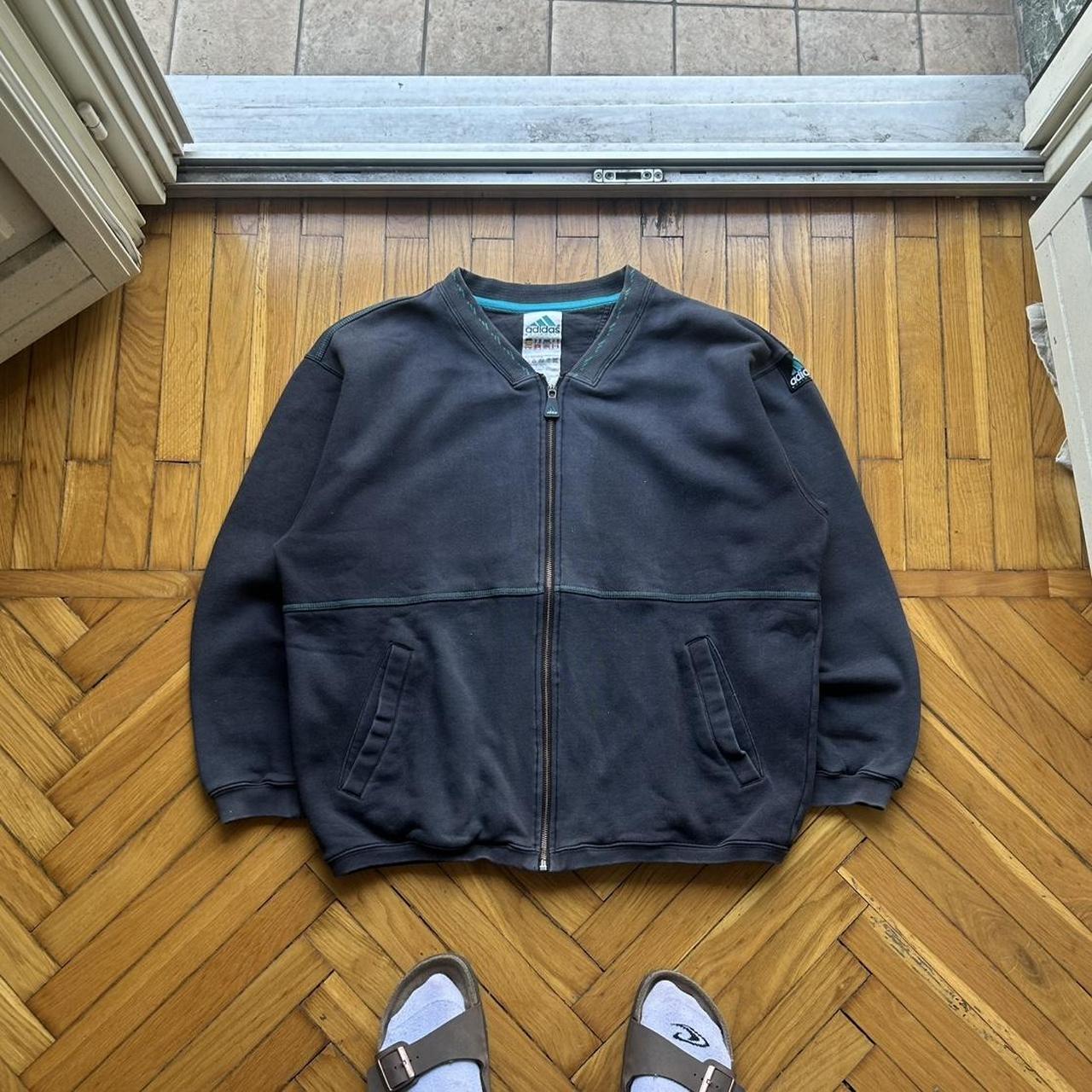 1990s Adidas Equipment Full Zip Sweatshirt L