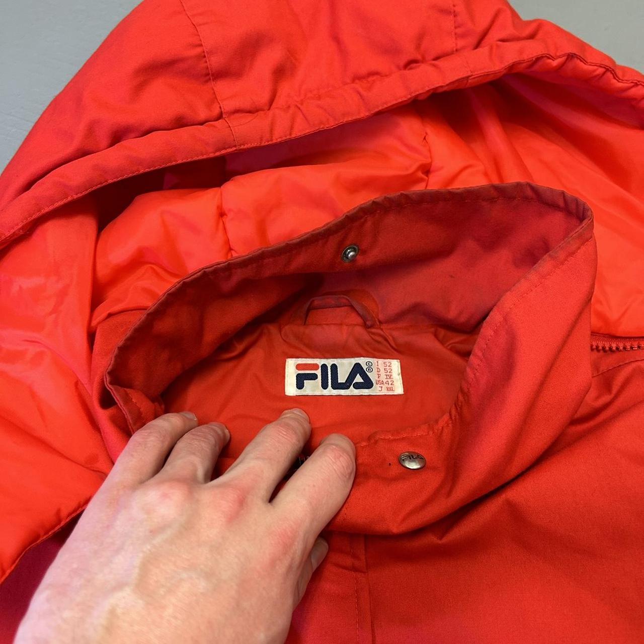 1990s Fila Magic Line Jacket Red XXL