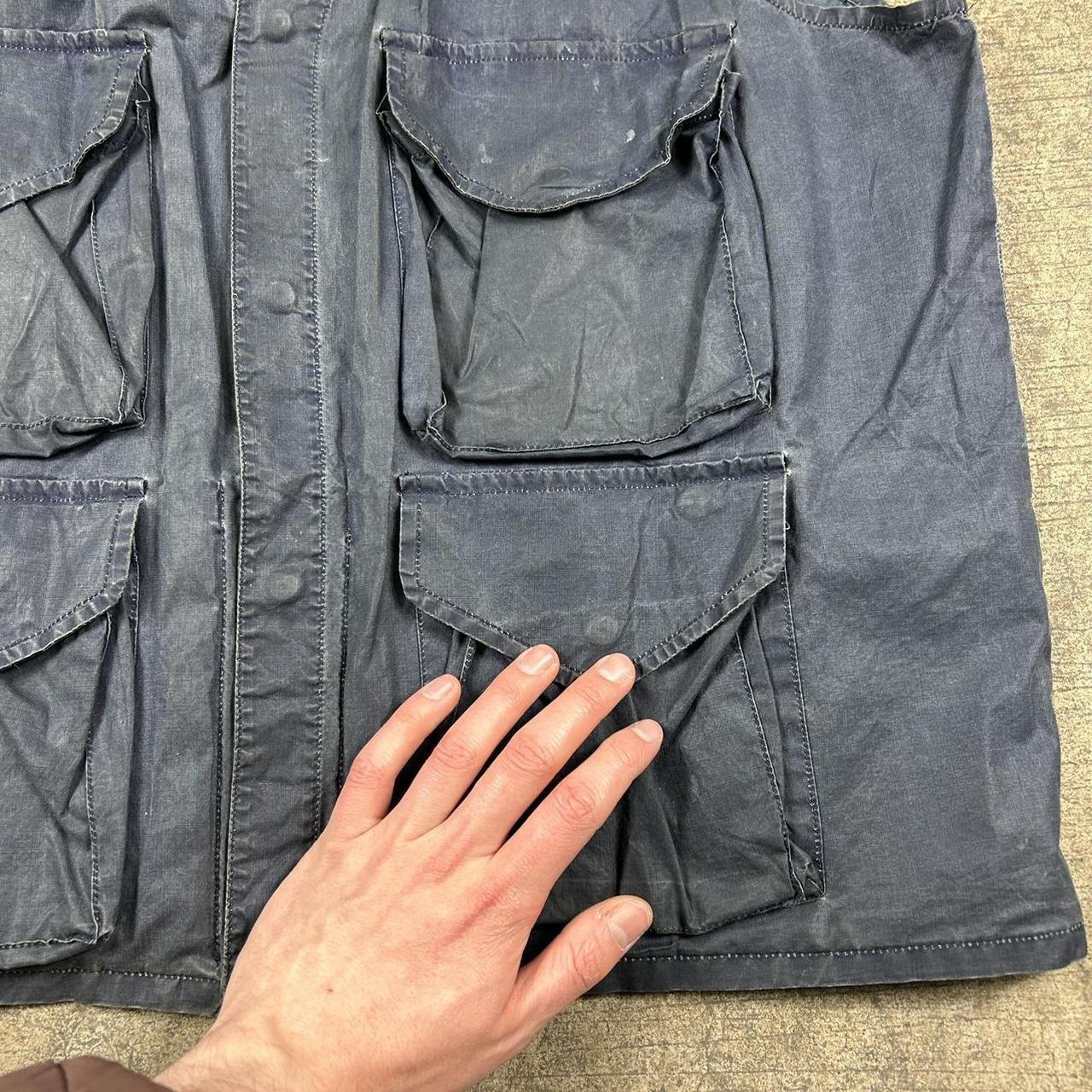 1994 CP Company Waxed Utility Vest Navy L