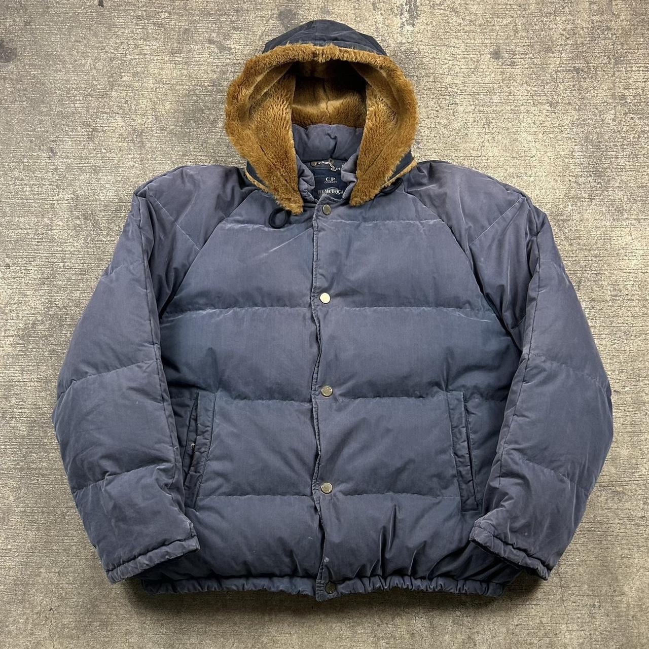 1991 CP Company Piuma D'Oca Down Jacket Navy Blue XL