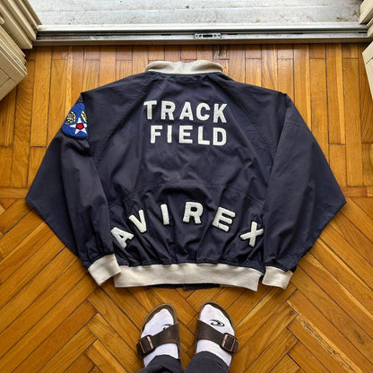 1990s Avirex Bomber Jacket Navy L