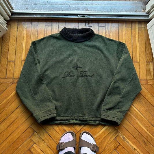 1980s Stone Island Script Sweatshirt L