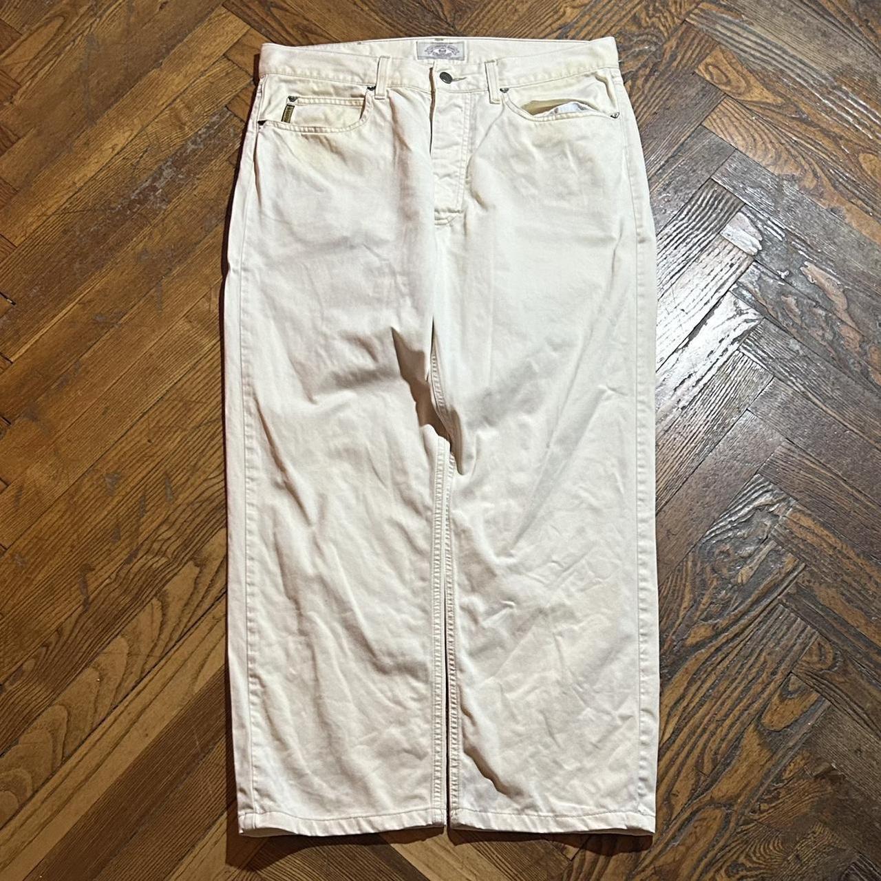 1990s Armani Trousers Cream 34W 28L