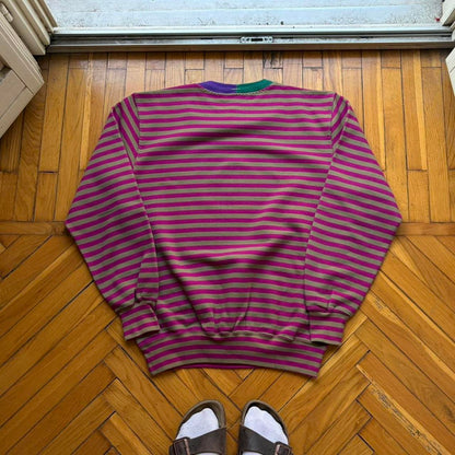 1990s Best Company Striped Sweatshirt M