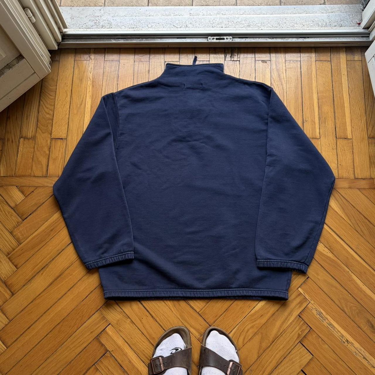 1990s Stone Island Life Safer Q Zip Sweatshirt Navy M
