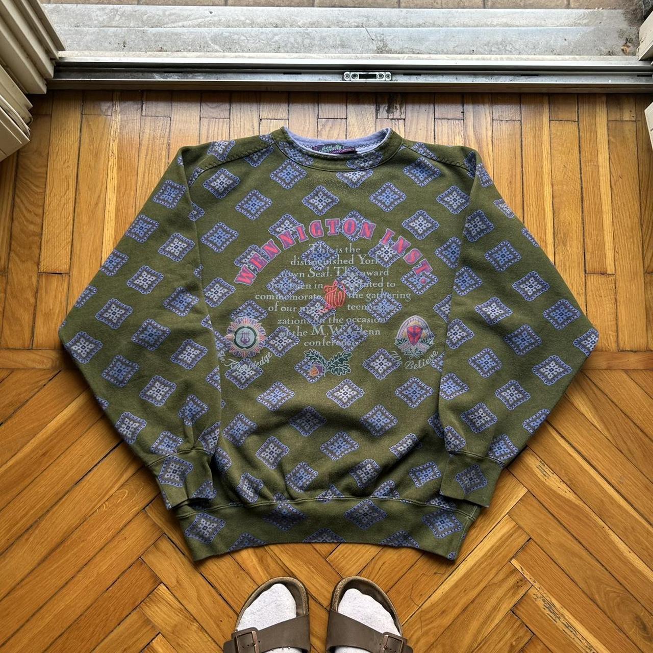 1990s Best Company Pattern Sweatshirt XL