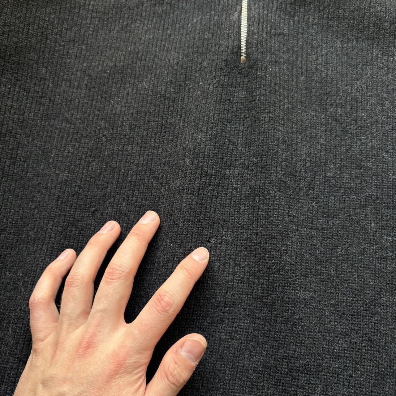 1990s Emporio Armani Q Zip Knitted Jumper L