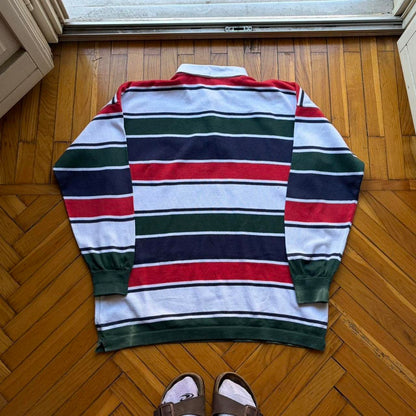1990s Benetton Rugby Polo Shirt XL