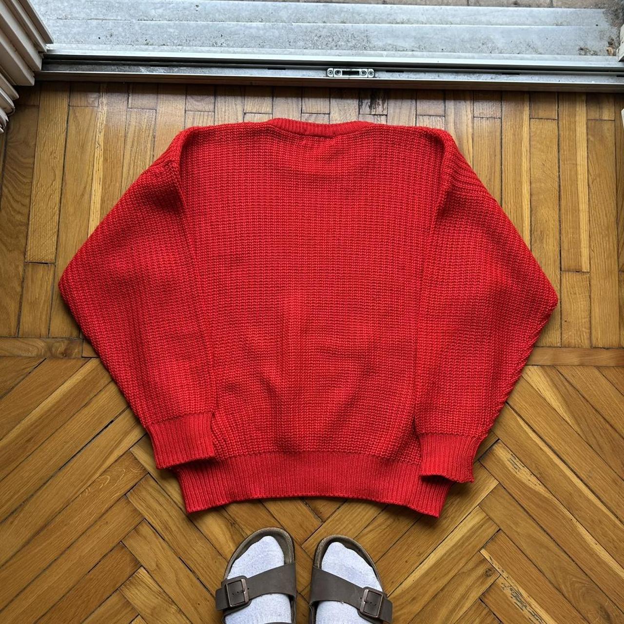 1980s Emporio Armani Knitted Jumper Red L