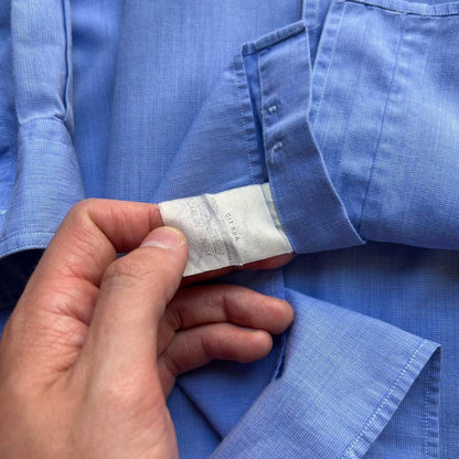 1990s Emporio Armani Shirt Blue XL