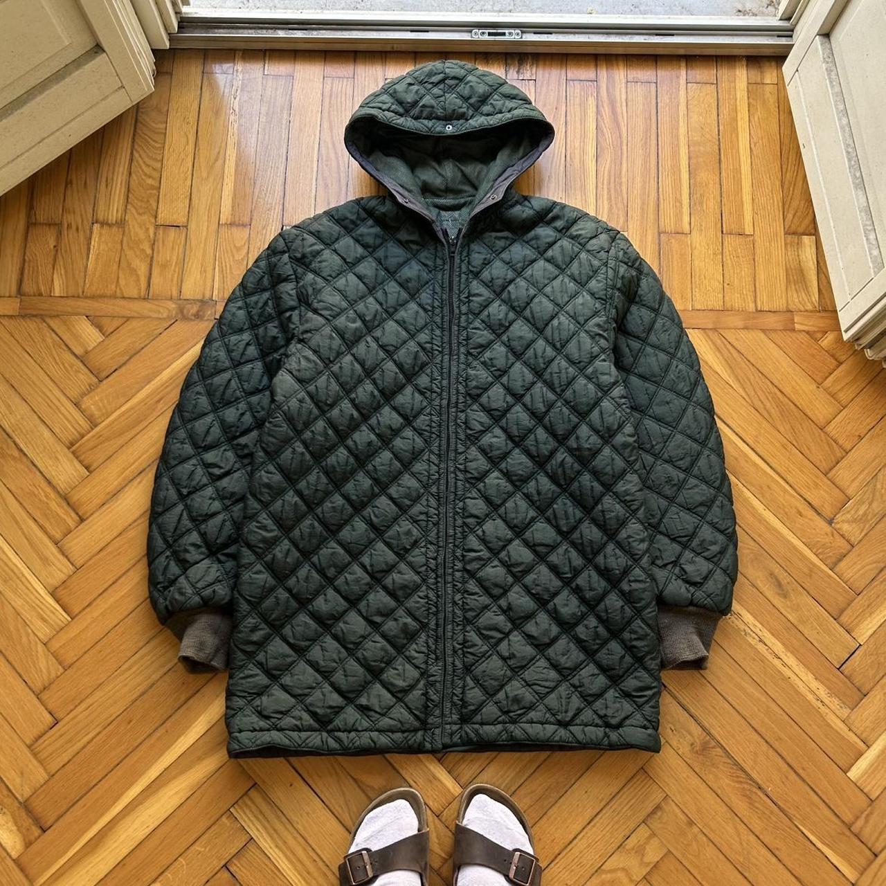 1980s CP Company Quilted Jacket Liner Green L