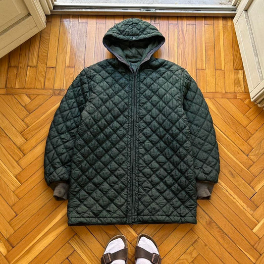1980s CP Company Quilted Jacket Liner Green L