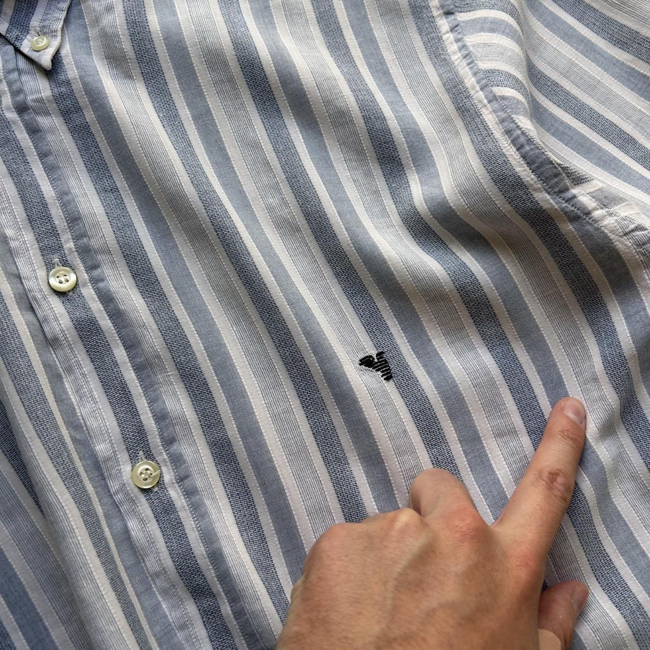 1980s Emporio Armani Striped Shirt L