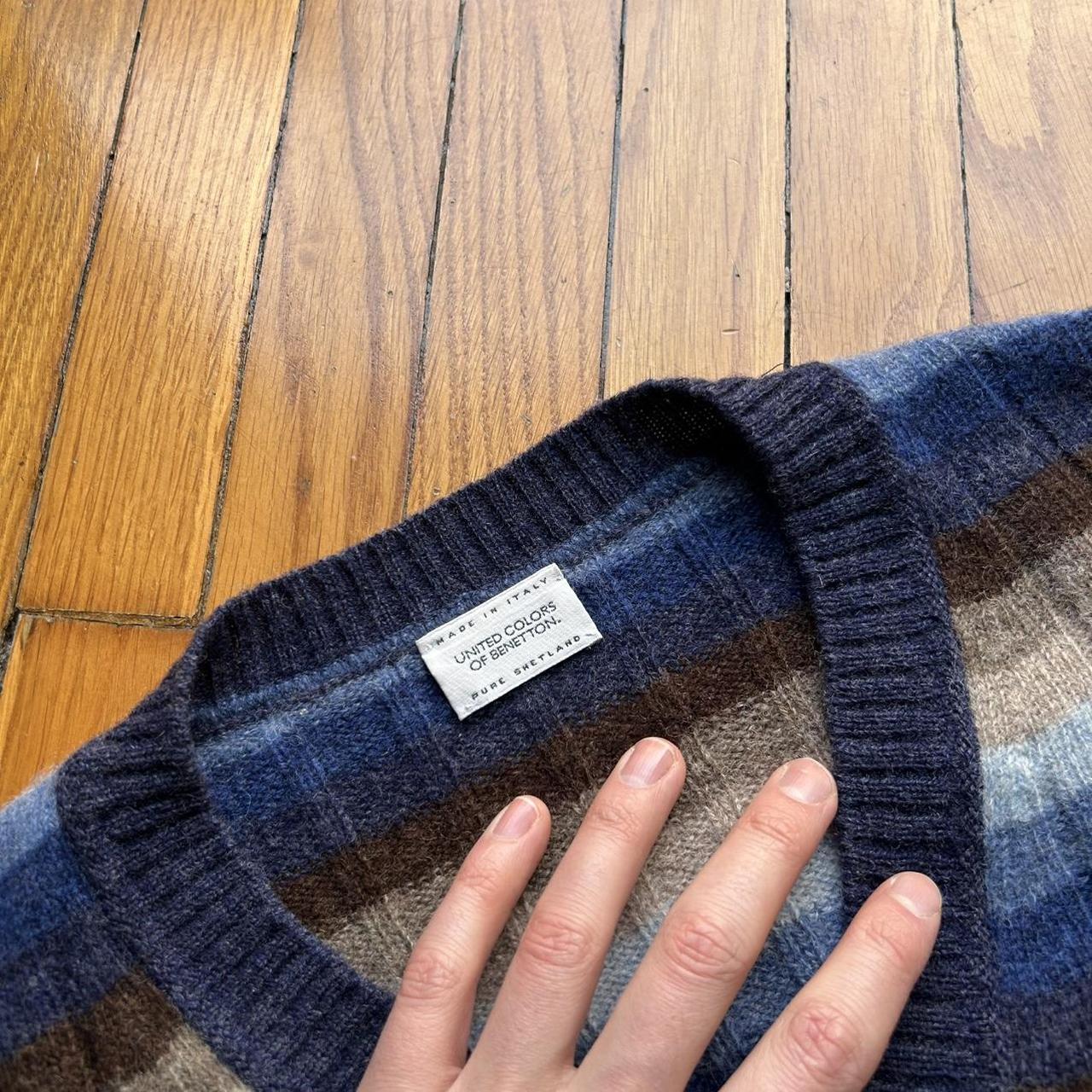 1990s Benetton Knitted Sweater Vest L