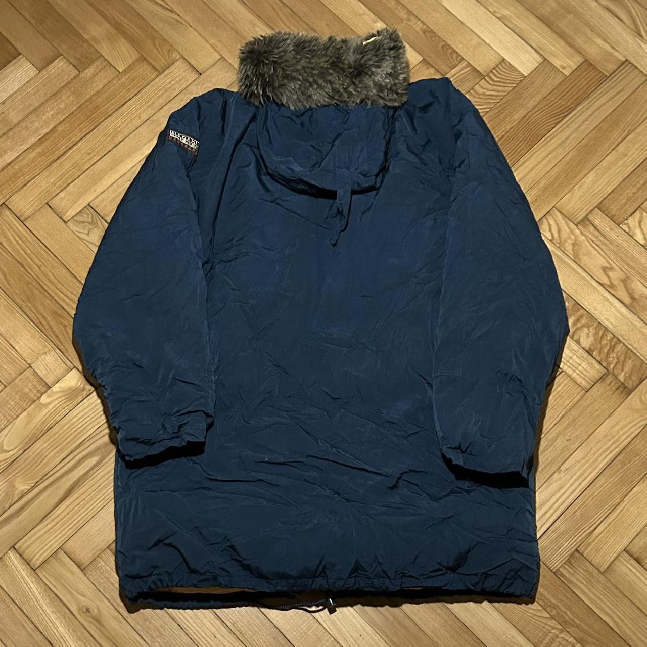 2000s Napapijri Puffer Coat Navy XL