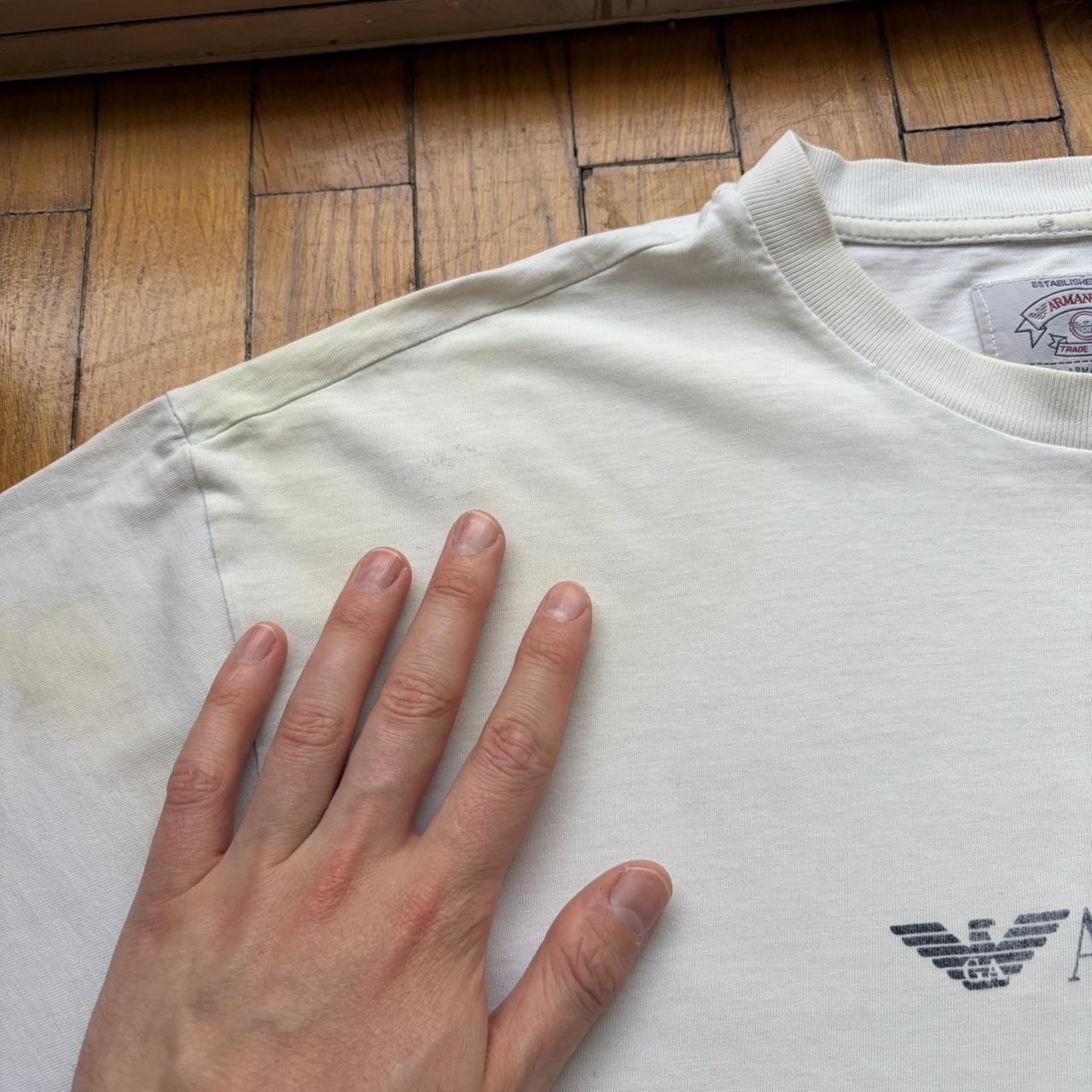 1990s Armani Jeans Basic T Shirt White L