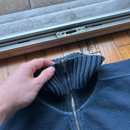 1980s Stone Island Fleece Sweatshirt Navy S