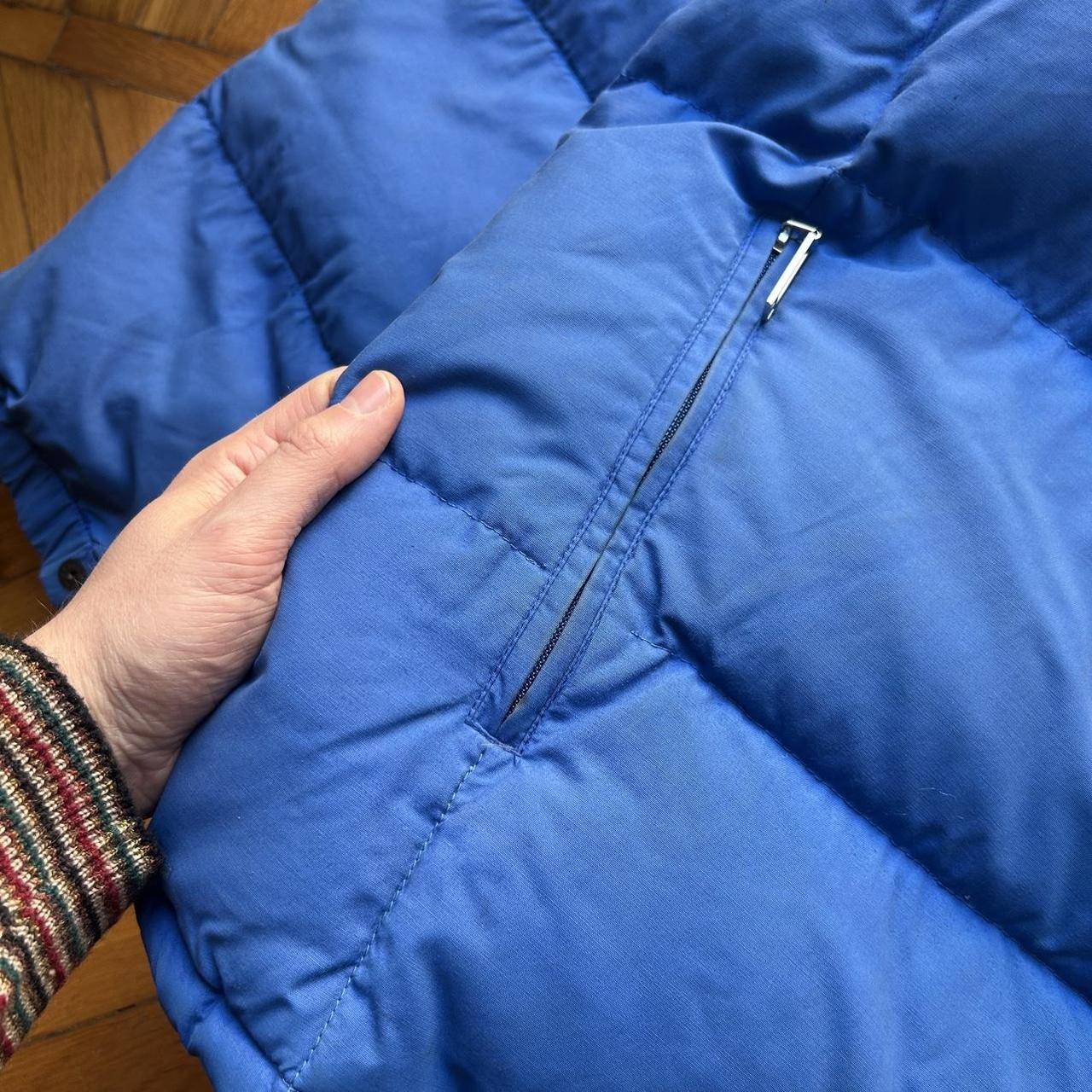 1980s Moncler Grenoble Down Jacket Blue XL