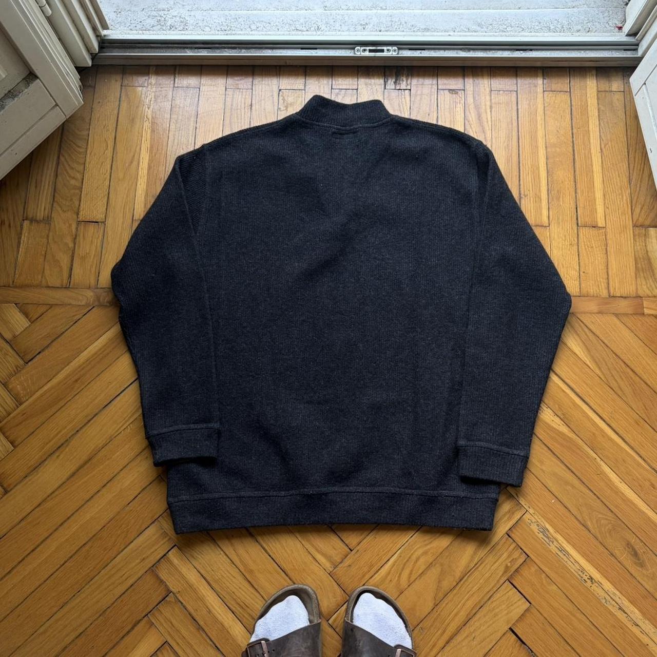 1990s Emporio Armani Q Zip Knitted Jumper L