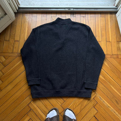 1990s Emporio Armani Q Zip Knitted Jumper L