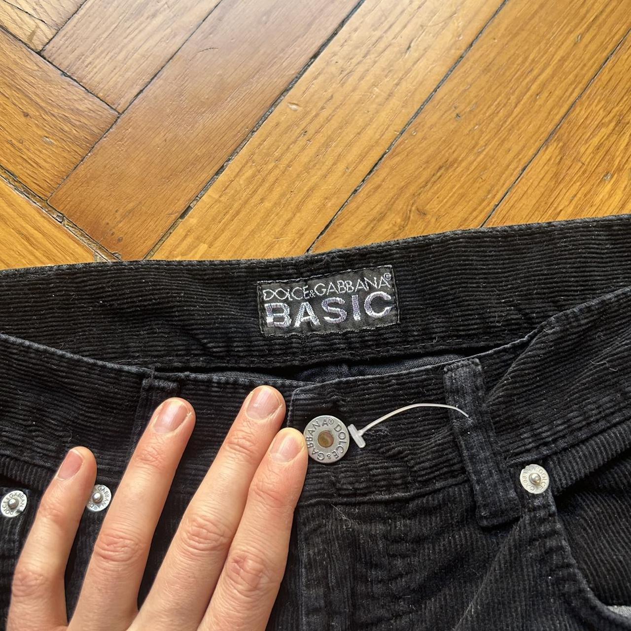 1990s Dolce & Gabbana Corduroy Trousers 34W 34L