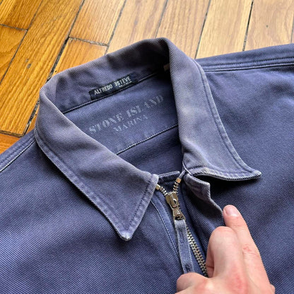 1992 Stone Island Marina Overshirt Navy XL