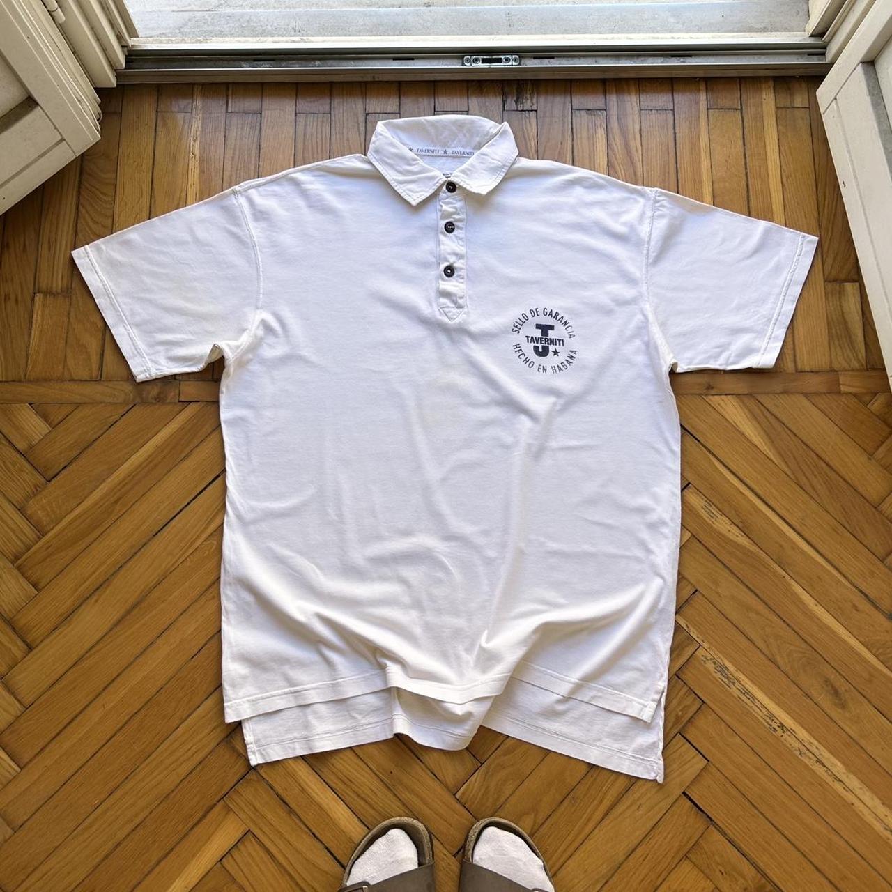 S/S 1997 Taverniti Polo Shirt White XL