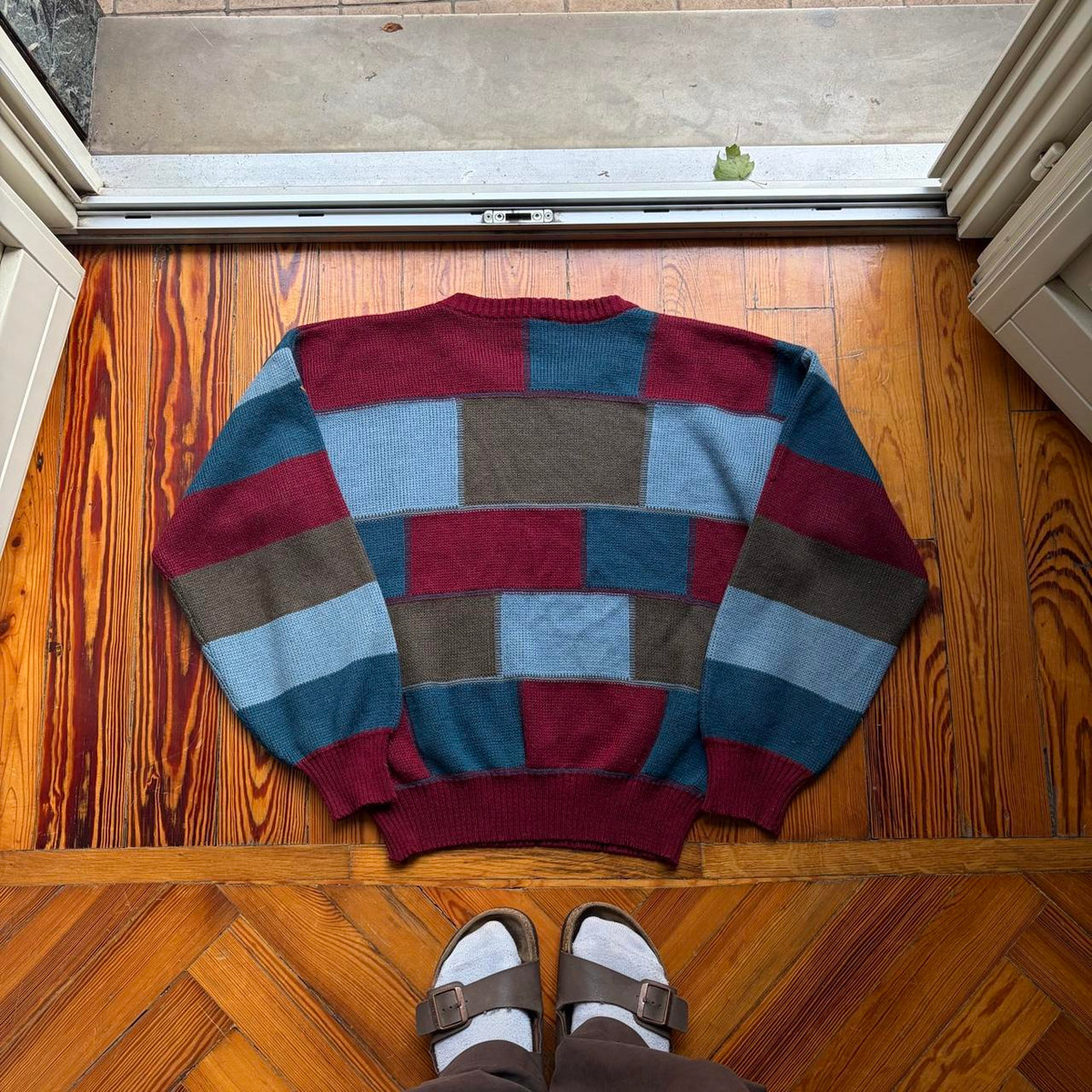 1980s Giorgio Armani Multicoloured Knitted Jumper M