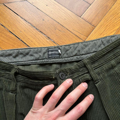 1980s Boneville Corduroy Trousers Green 36W 34L