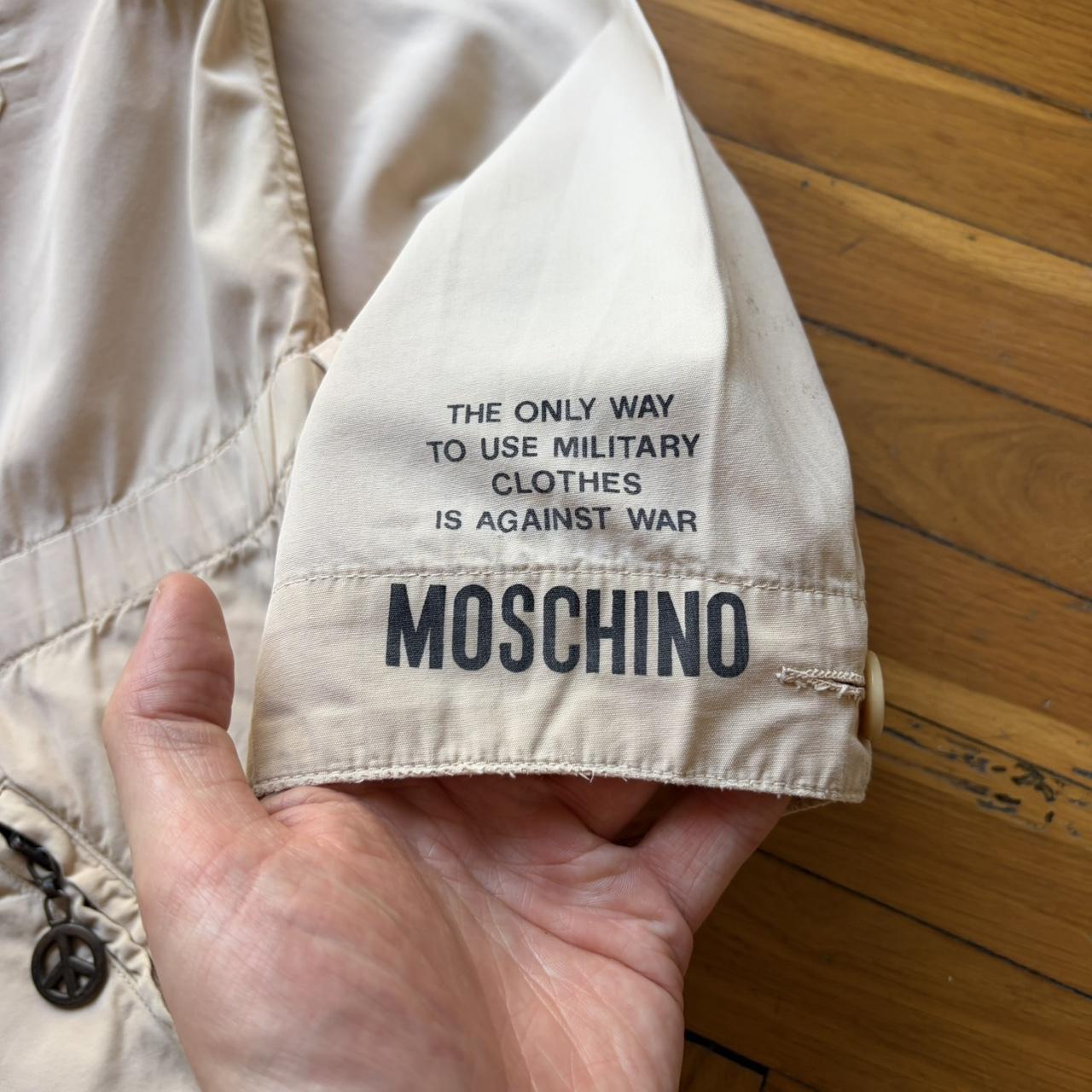 1990s Moschino Parka Jacket Cream L