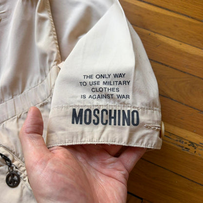 1990s Moschino Parka Jacket Cream L