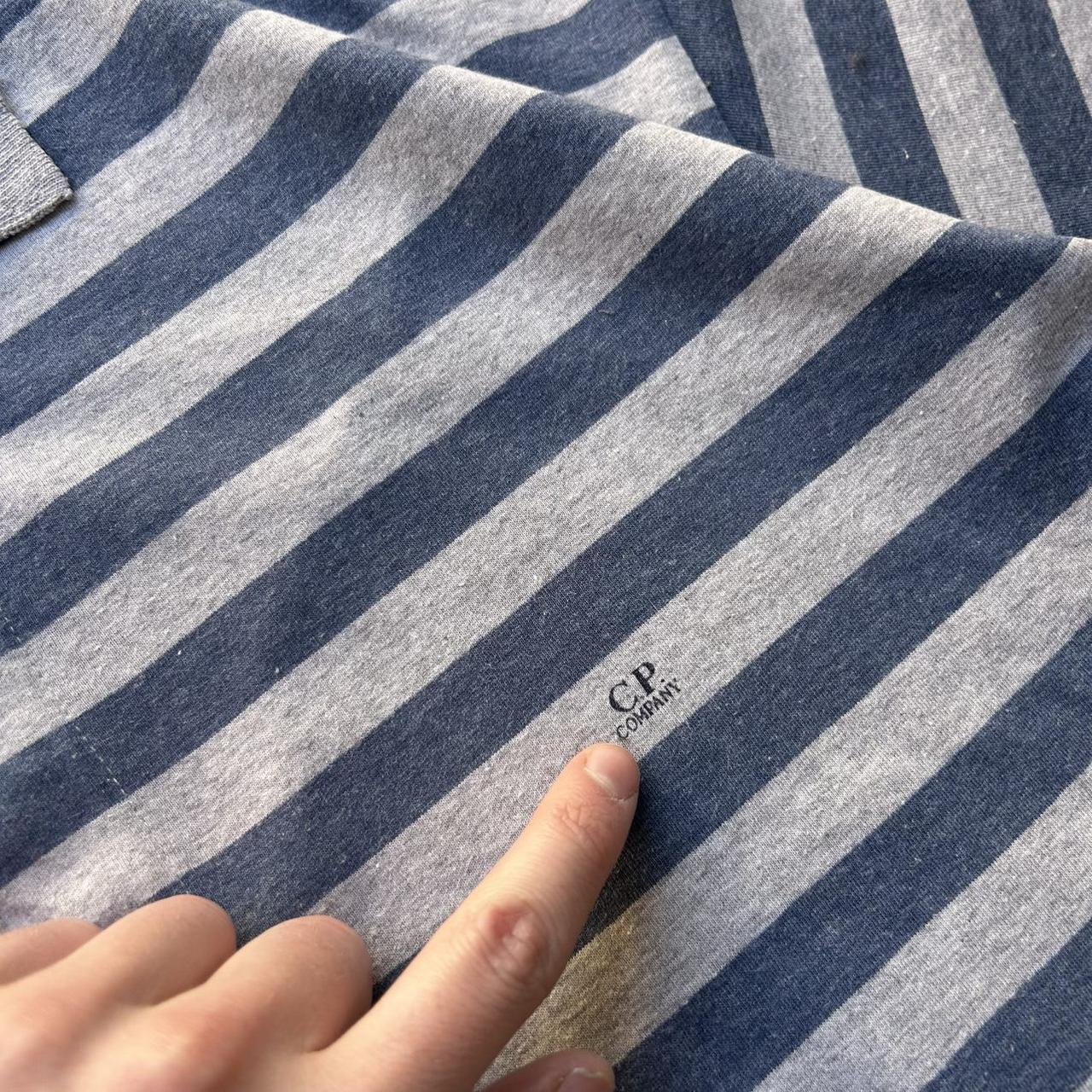 1990s CP Company Striped Polo Shirt M