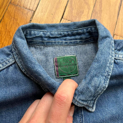 1980s Best Company Denim Shirt Blue L