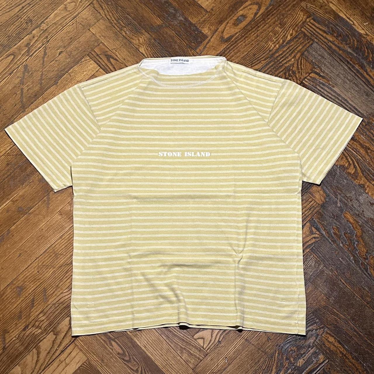Vintage Stone Island Striped T Shirt L