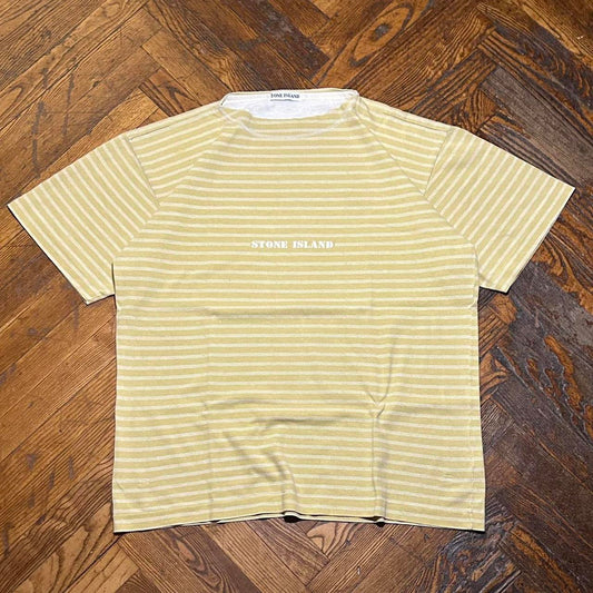 Vintage Stone Island Striped T Shirt L