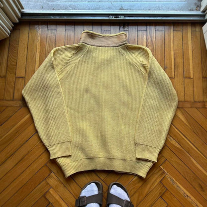 1980s CP Company Knitted Cardigan Yellow L