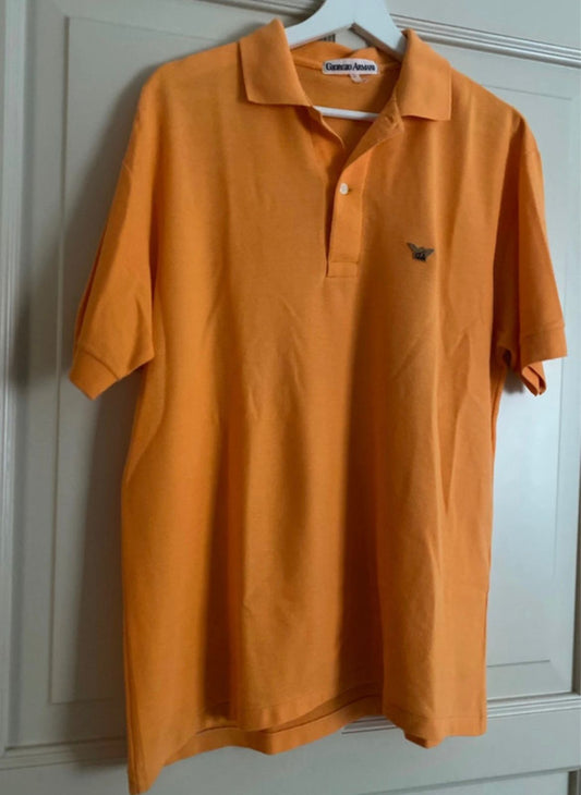 1980s Giorgio Armani Polo Orange