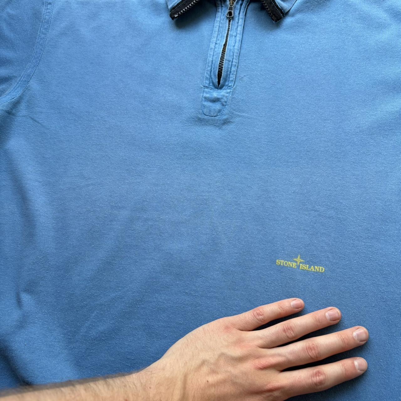 S/S 2005 Stone Island Polo Shirt Blue L