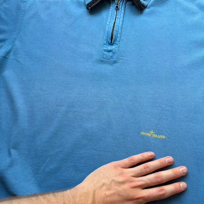S/S 2005 Stone Island Polo Shirt Blue L