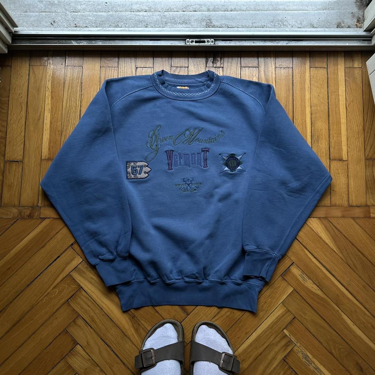 1990s American System Sweatshirt Blue S