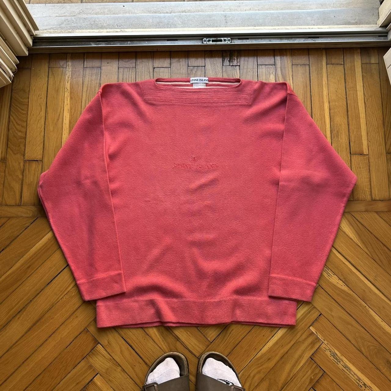 1980s Stone Island Sweatshirt Red M