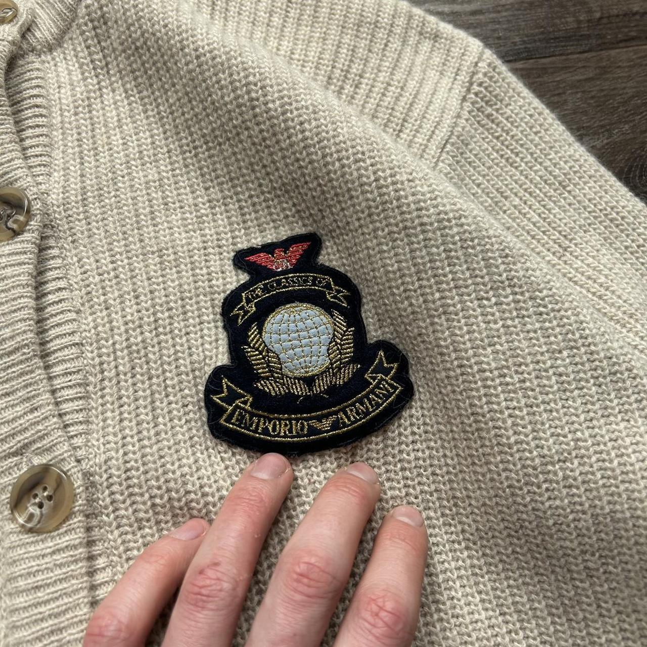 1980s Armani Knitted Cardigan Beige S