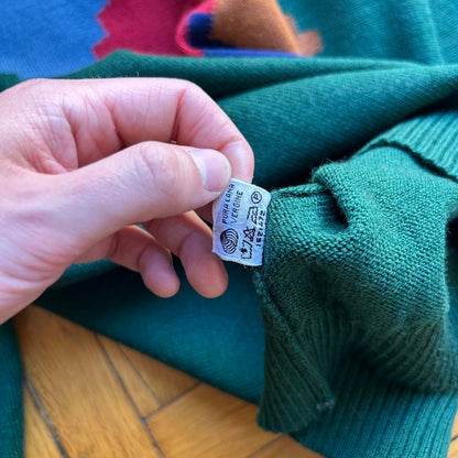 1980s Cerruti 1881 Knitted Jumper Green S