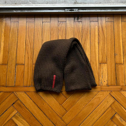 1990s Prada Knitted Wool Scarf OS