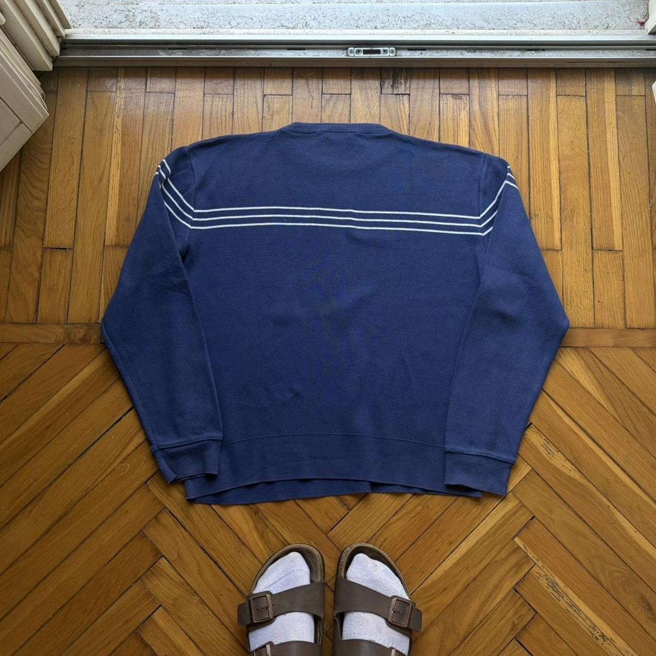 1990s Emporio Armani Knitted Jumper Blue M