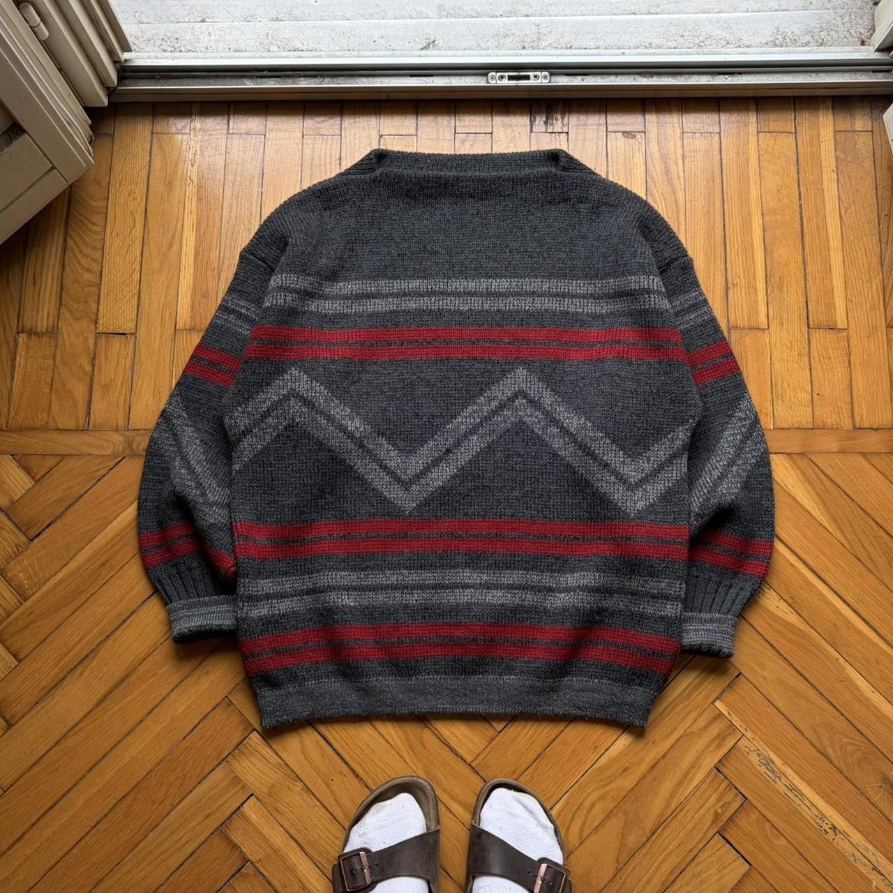 1980s CP Company Pattern Knitted Jumper L