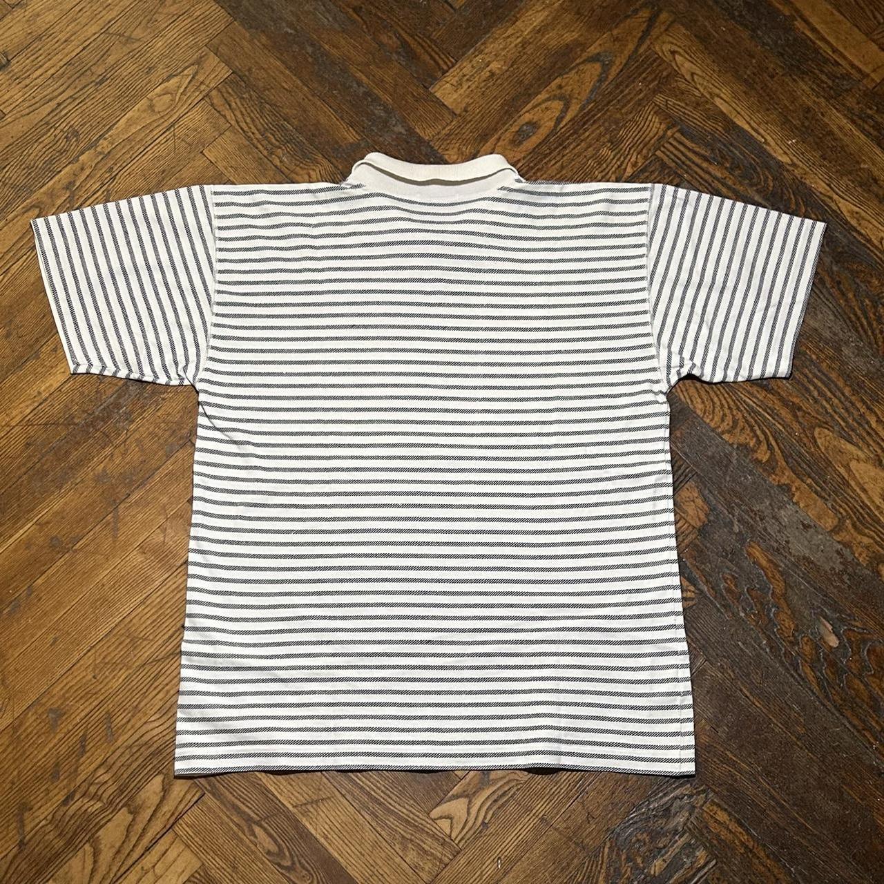 1988 Stone Island Striped Polo Shirt L