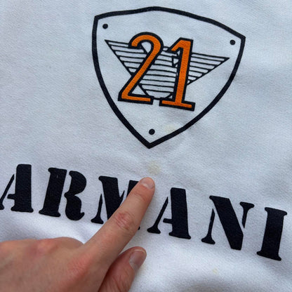 1980s Emporio Armani SS Sweatshirt White M